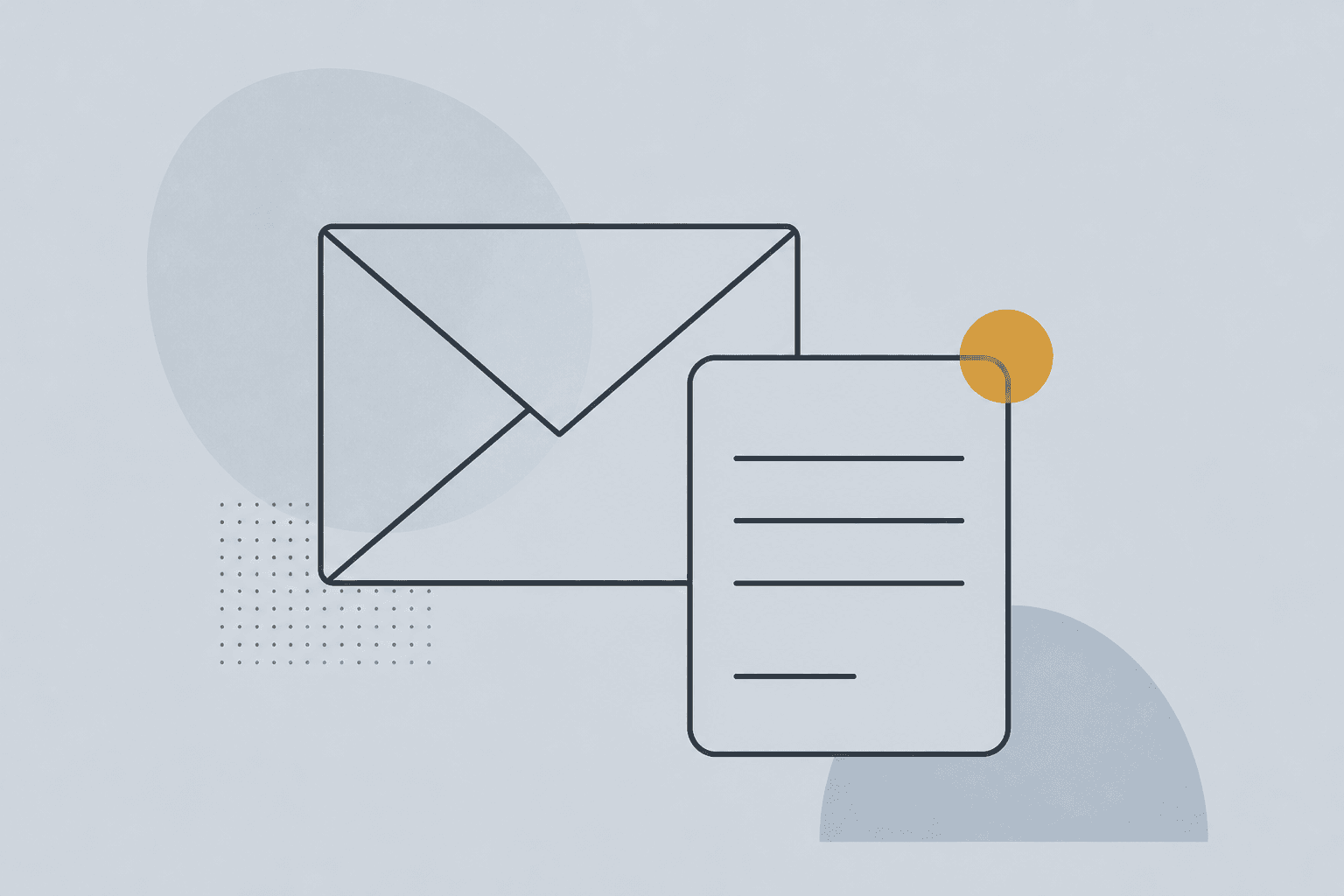 Ilustração editorial de contacto por formulário